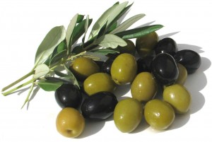 Most of the fatty acids in olives and olive oil are mono-unsaturated. Mono-unsaturated fatty acids do not contain cholesterol.